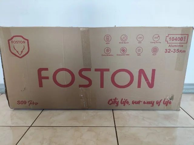 Foston patinete elétrico S09 Pro bluetooth bateria 10400mAh cor cinza escuro - Foto 2