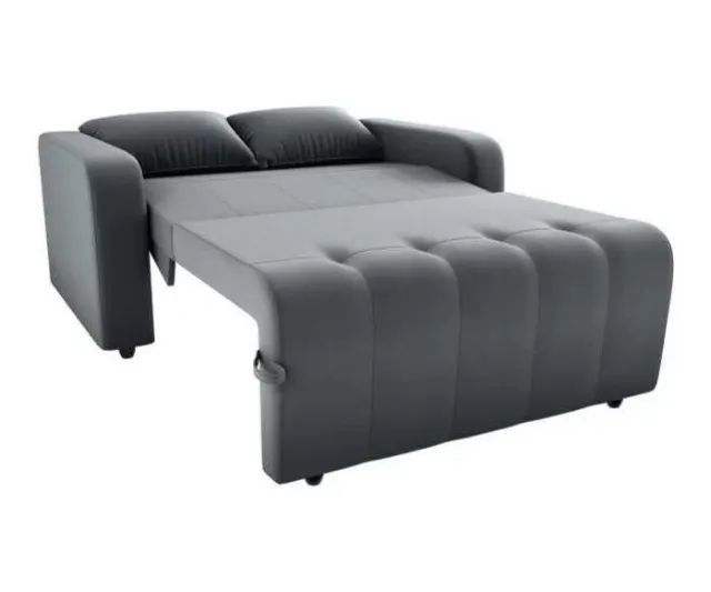 Sofá Cama Amora Veludo 1,38m - Matrix - Foto 3