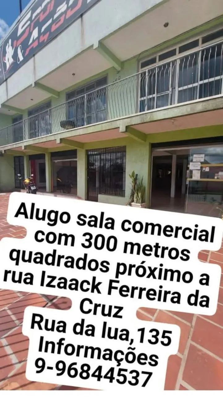 Alugo Sala comercial no sítio cercado com 300m quadrados