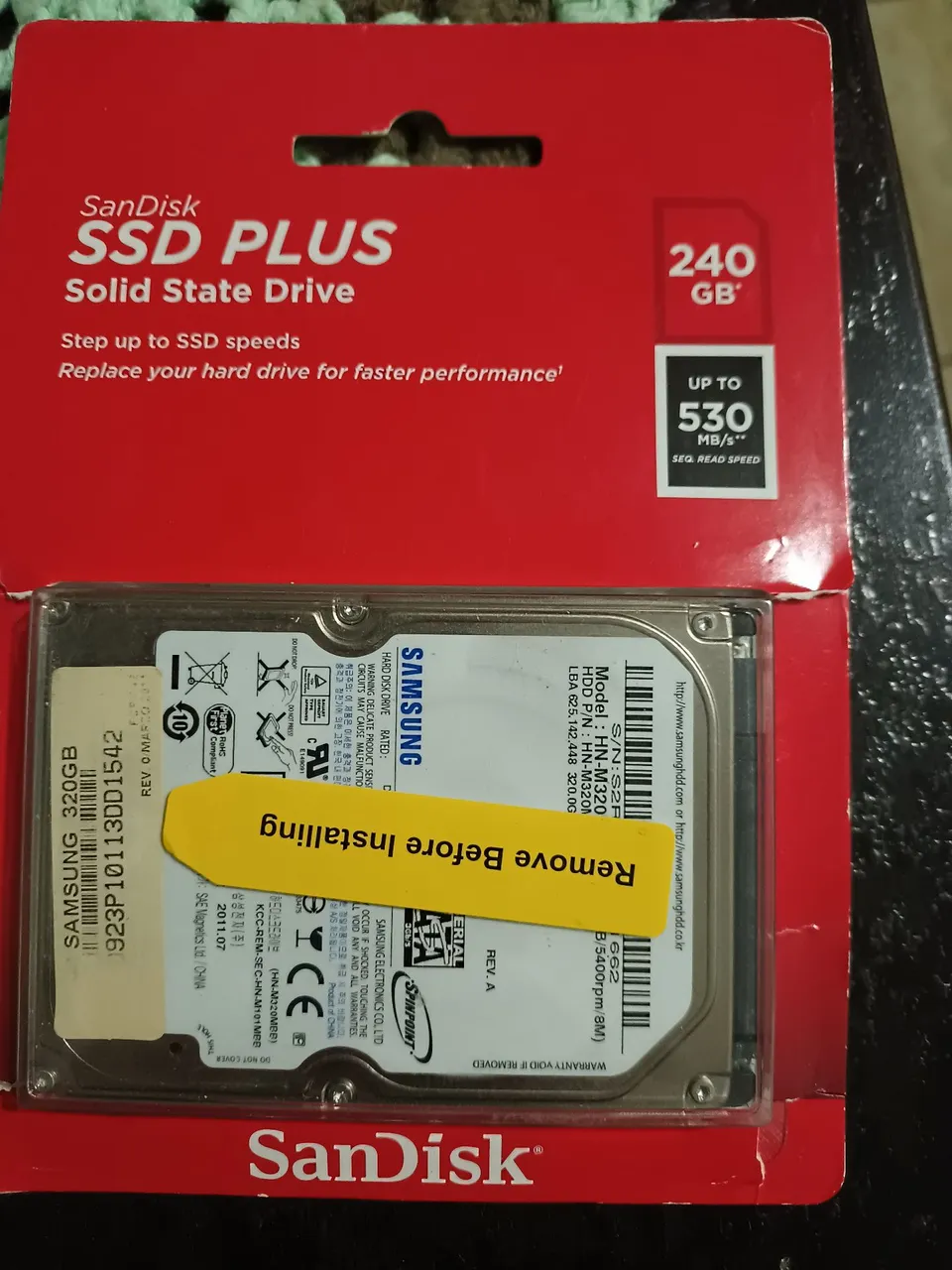 HD Samsung 320GB para Notebook - Novo