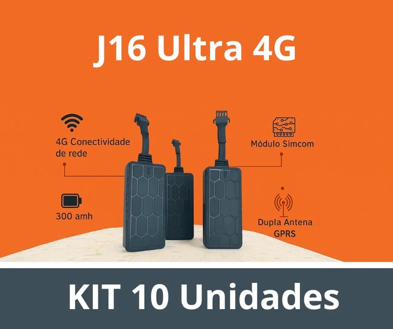 Kit 10 unidades J16 Ultra 4G - Desbloqueados