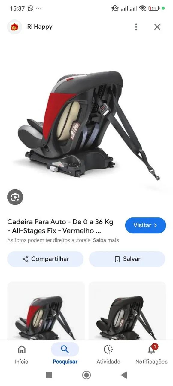 Fischer price com ISOFIX RECLINÁVEL NOVÍSSIMA  - Foto 4