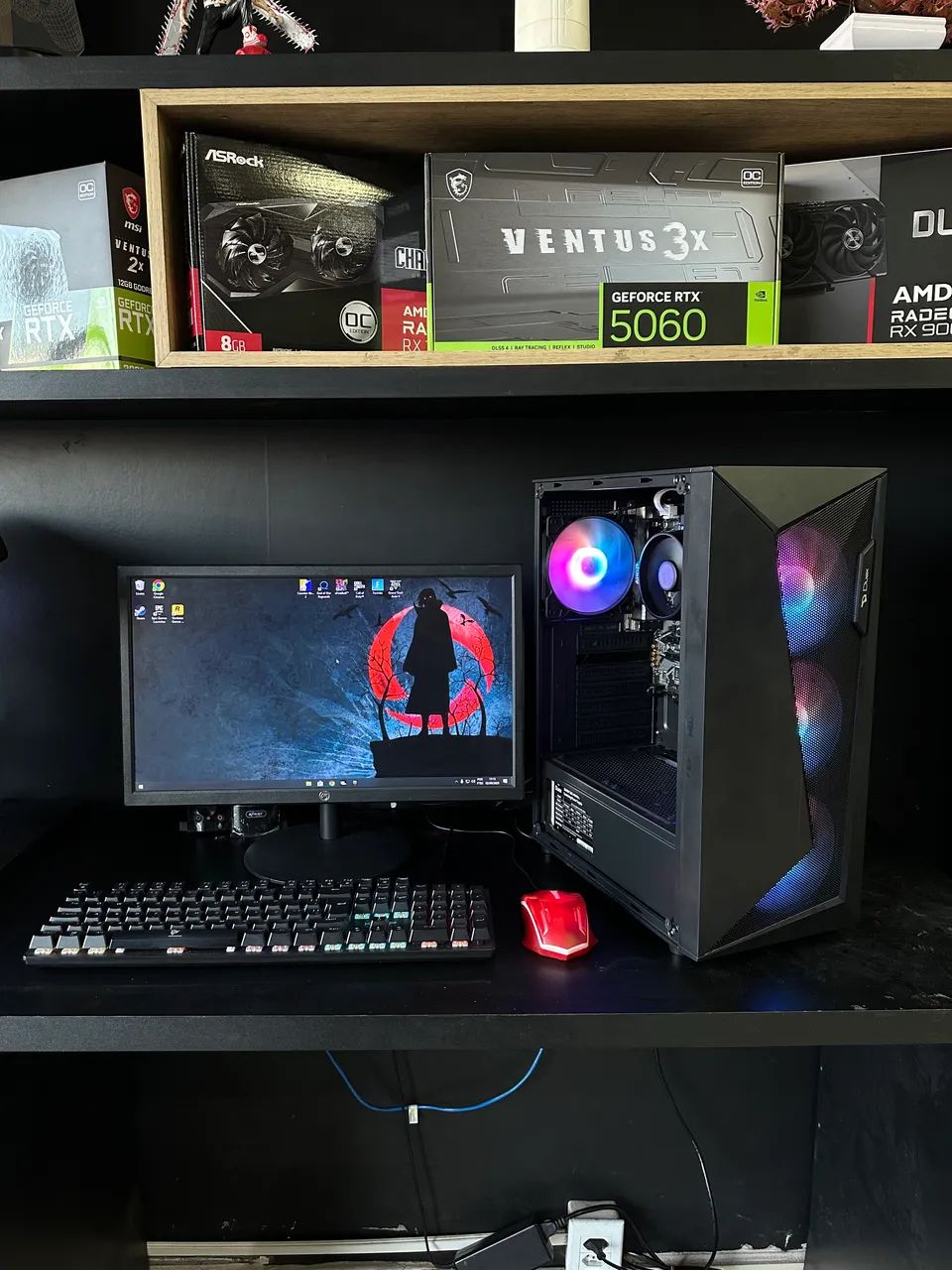 Pc Gamer Ryzen 5 5600gt 16 de ram Ssd 480 monitor 20 polegadas  - Foto 2