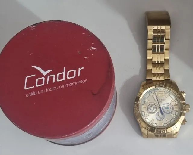 Relógio Masculino - Condor - Dourado (Pouco Usado) - Foto 3