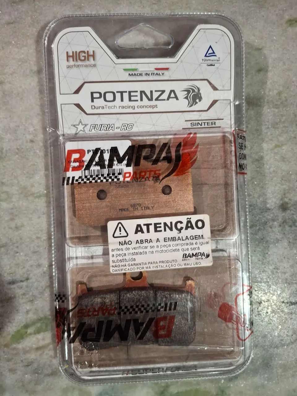 Pastilha de freios FURIA RC Suzuki Potenza Sint Diant GSX S 750 / GSX S 701c