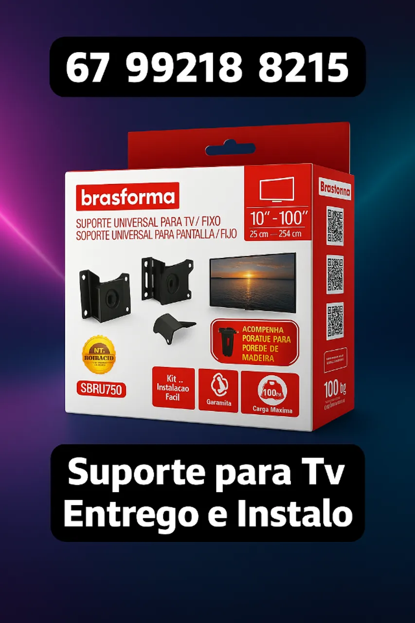 Suporte para TV Entrego e instalo