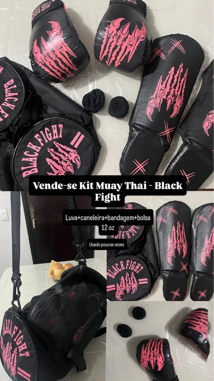 Kit Muay Thai Black Fight