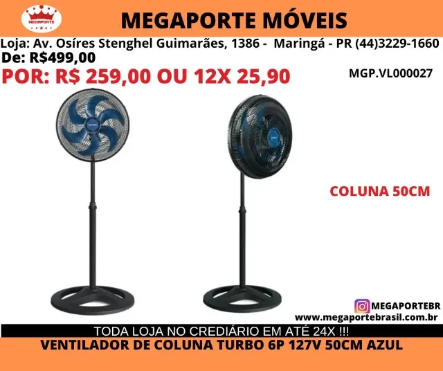 Ventilador De Coluna 50cm