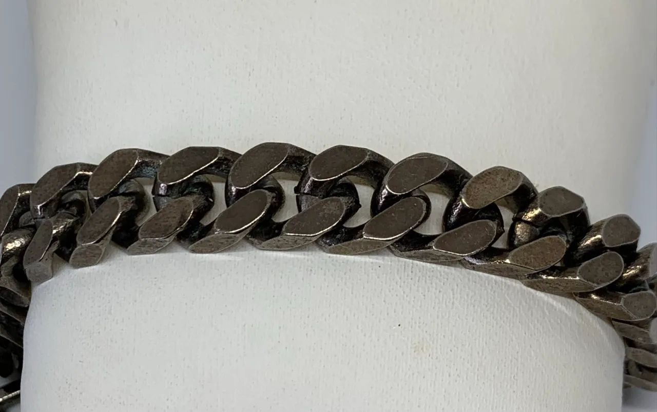 pulseira grossa com marcação k18gf - Foto 3