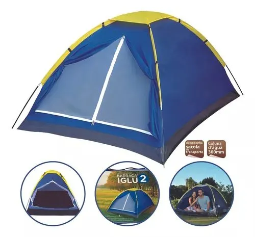 Barraca tenda Iglu mor 2 Pessoas casal - Acampamento tenda