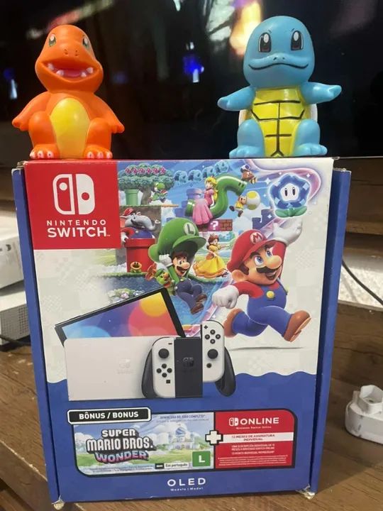 Nintendo switch OLED NOVO, DESTR4VADO com garantia. Recebo seu console na troca