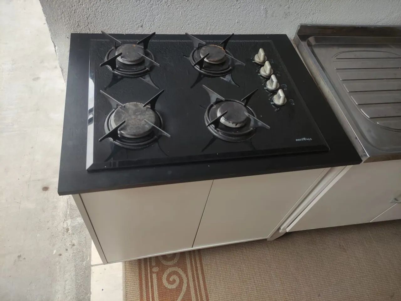 Balcão de fogão 100%mdf e fogão de 4 bocas  - Foto 2