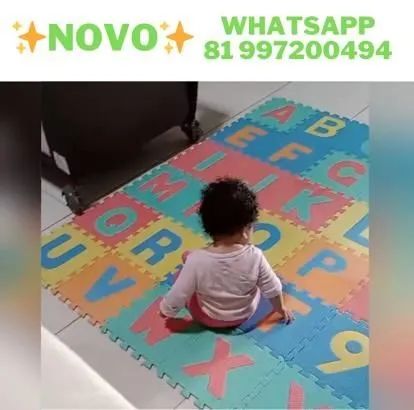 Tapete de EVA com Letras do Alfabeto e Números (+ fotos pelo zap *94)