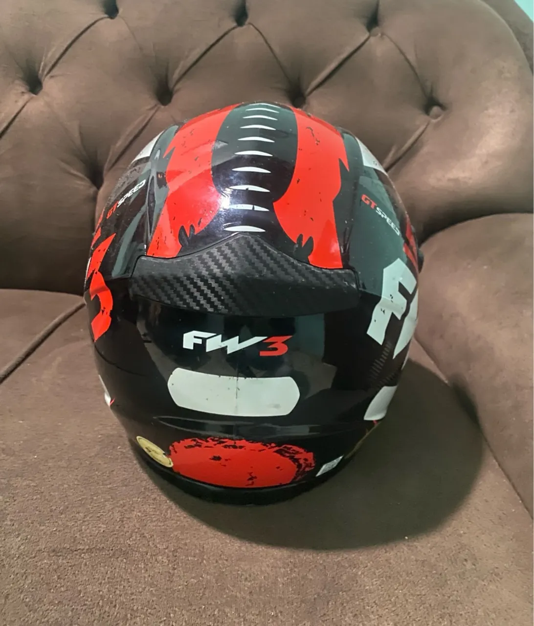 Capacete FW3 GT Speed Vermelho e Preto