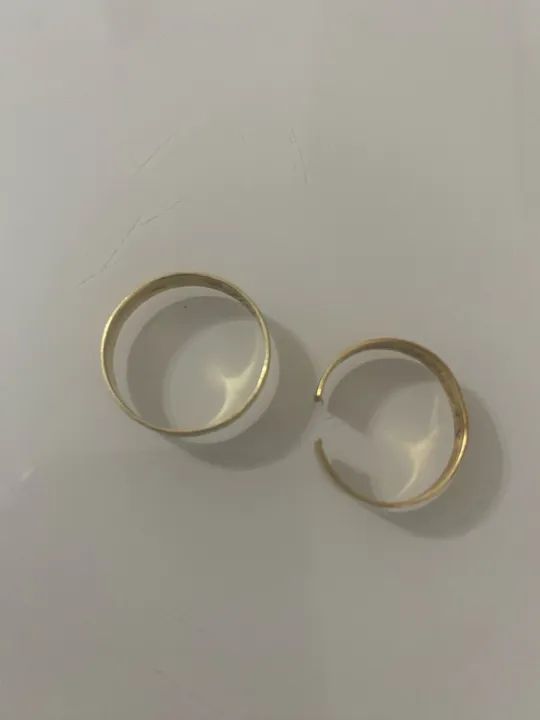 Anel de Ouro 18k par de alianca  - Foto 2