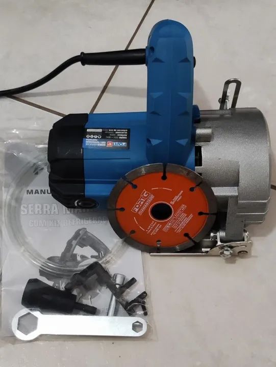 Serra Mármore 1300w 4.3/8 220v Com Kit De Refrigeração - Foto 3
