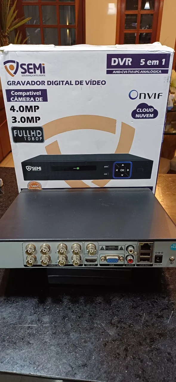 DVR 5 em 1 Full HD 1080p Onvif - Segurança Inteligente