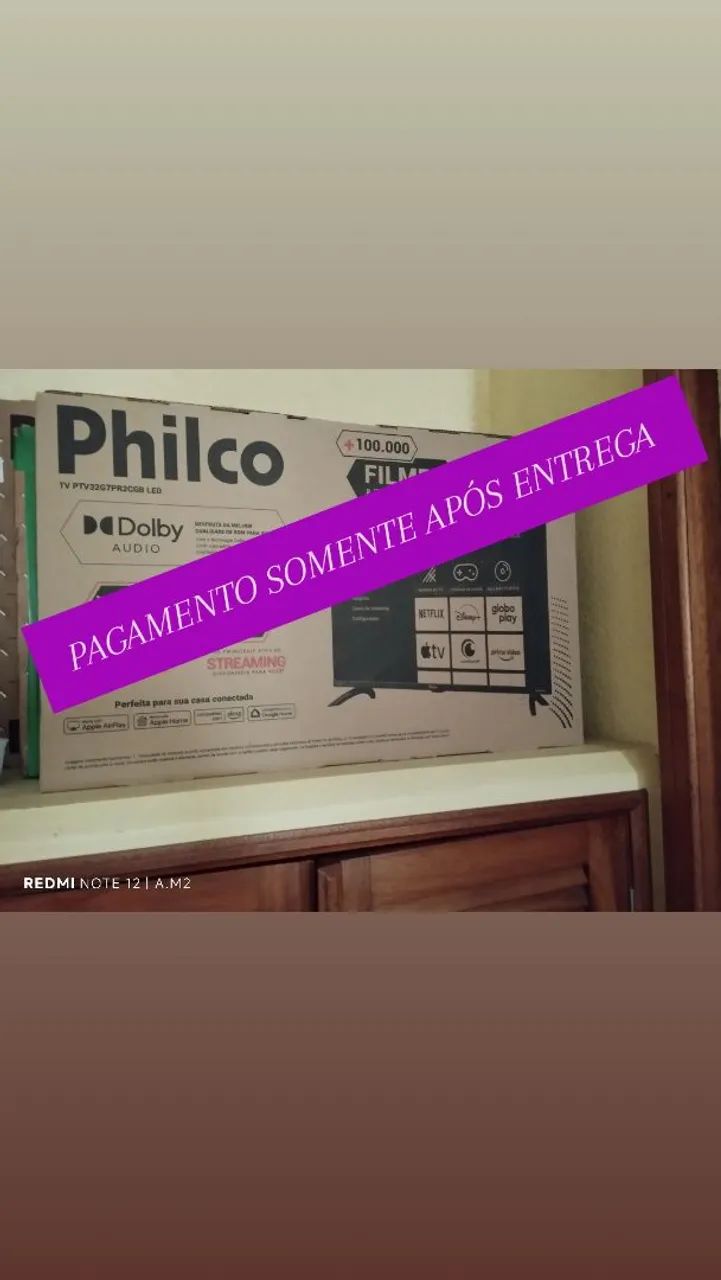 SMART TV Philco 32 polegadas - LACRADA + NOTA + ENTREGA GRÁTIS  - Foto 4