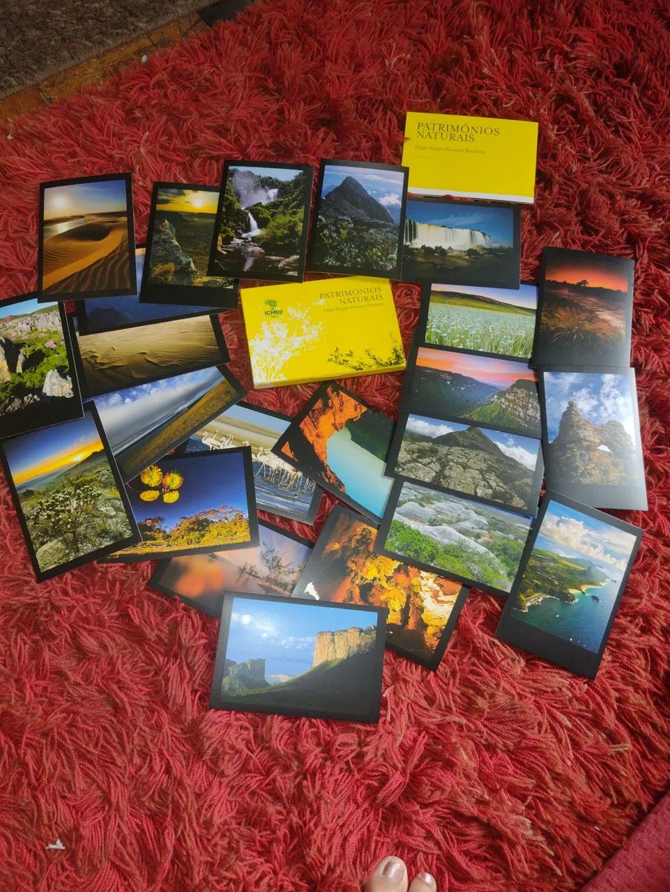 Cartões postais de Patrimônios Naturais do Brasil