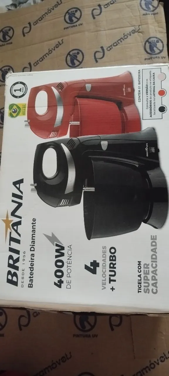 Batedeira Britânia Diamante 400W 4 Velocidades