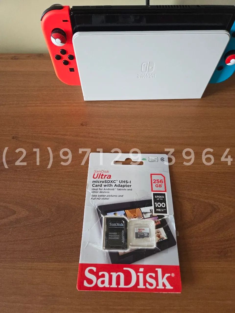 Cartão de Memória Sandisk 256GB para Nintendo Switch
