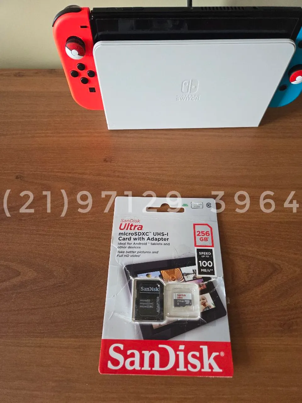 Cartão de Memória Sandisk 256GB para Nintendo Switch