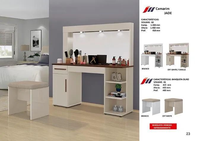 Camarim penteadeira jade64960525886211120