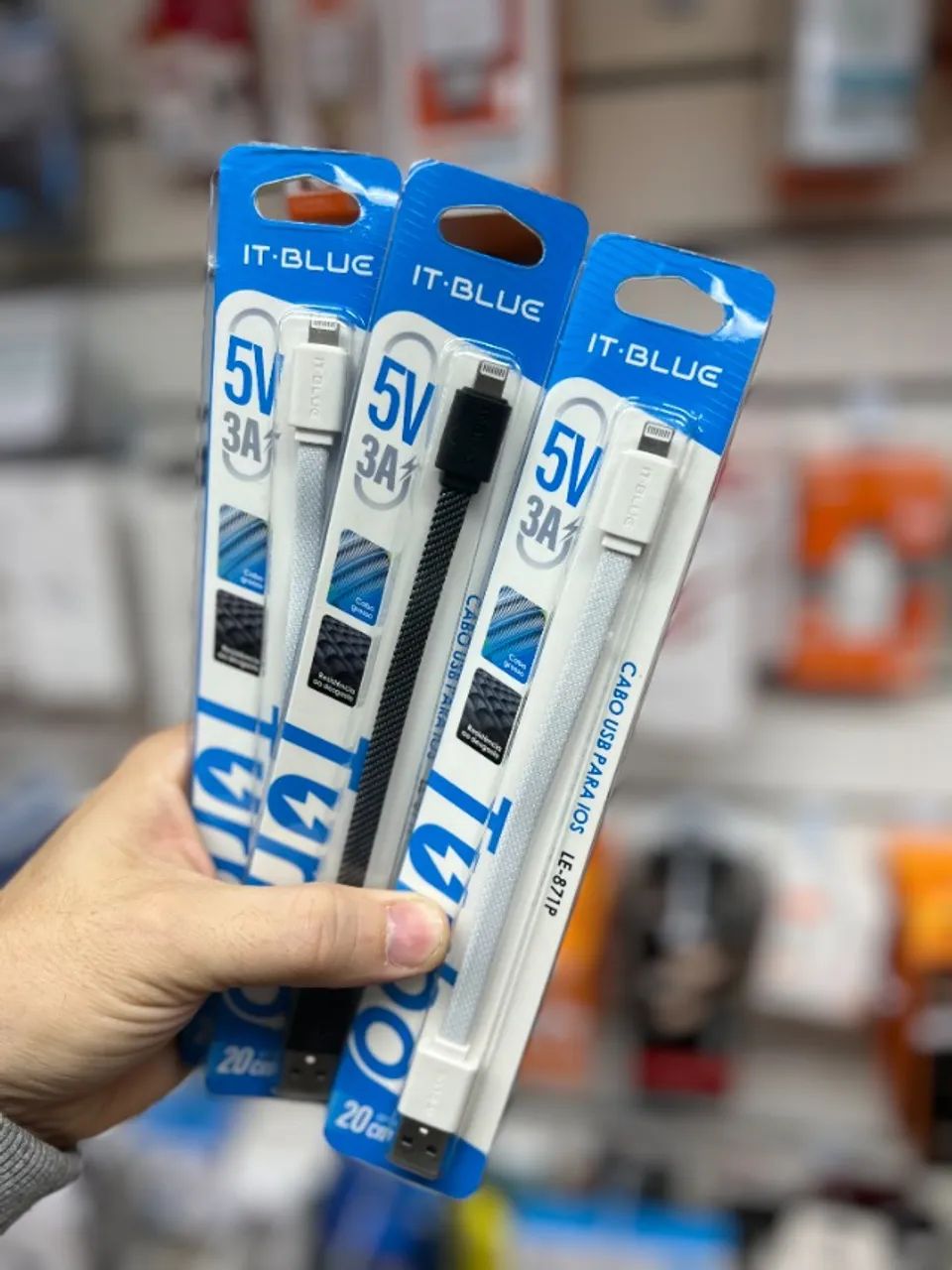 Cabo Usb Curto Para Celular