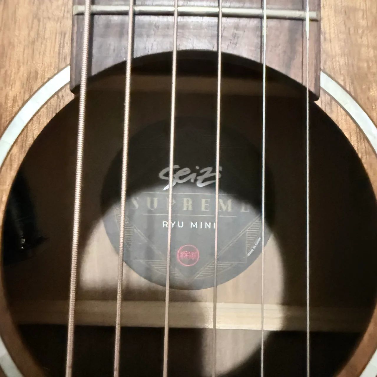 Violão Seizi supreme Mini Ryu Mirai koa Com Bag - Foto 5