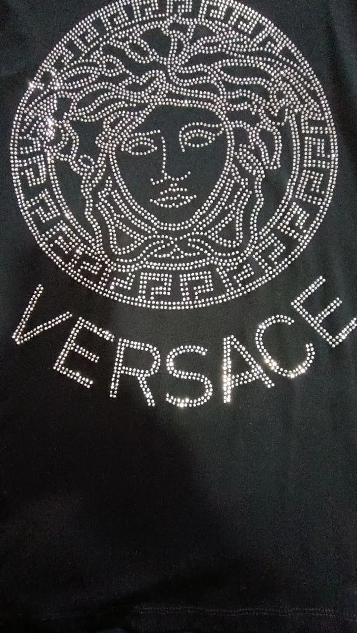 2 camisa preta com pedraria prata  - Foto 3