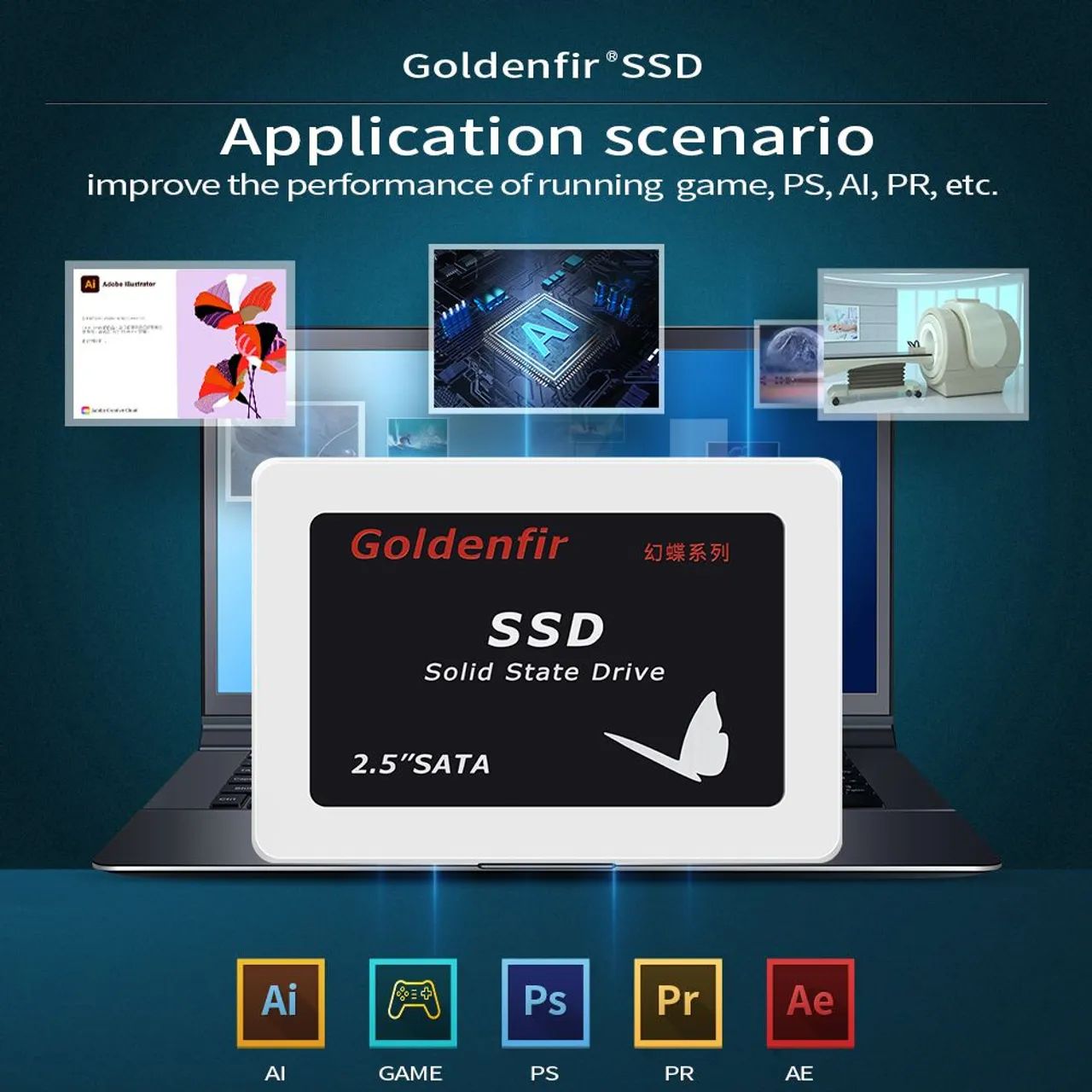 HD SSD 128 GB Goldenfir com Win 10 Pro 64 bits Novo/Lacrado   - Foto 5