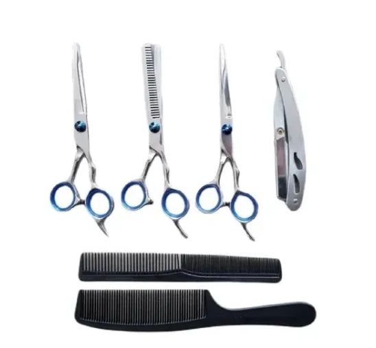 Kit Tesouras Profissional Cabelereiro Barbeiro - Foto 2