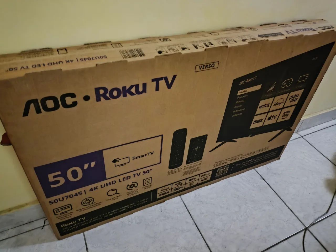 Smart TV 50" AOC LED 4k UHD