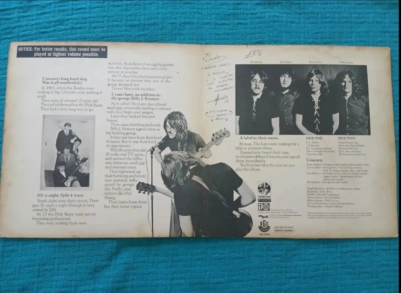 Unicorn  Uphill All The Way (1971)  Lp Disco De Vinil Original - Foto 2