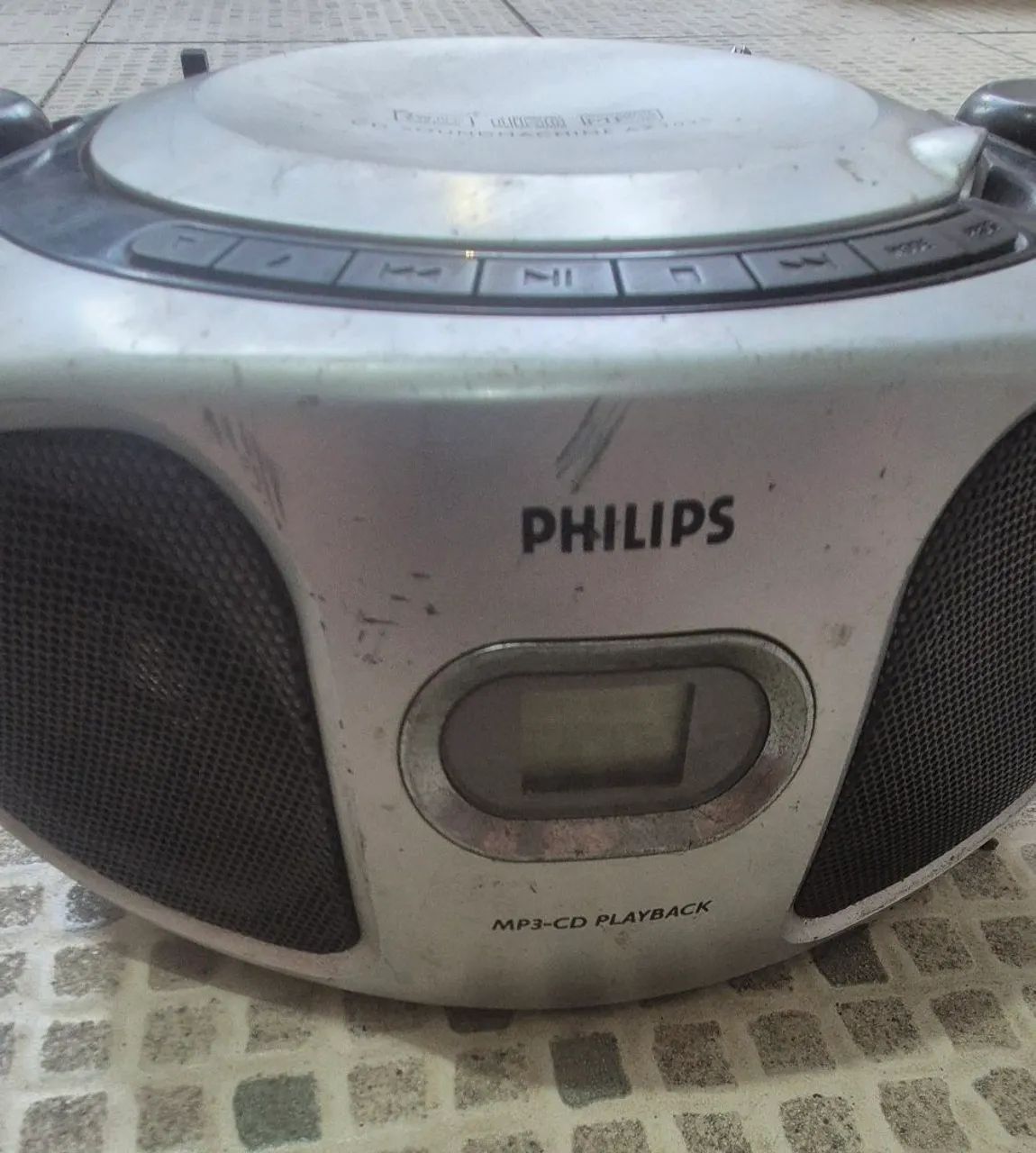 Micro System Philips AM FM CD Aux compacto nao liga 