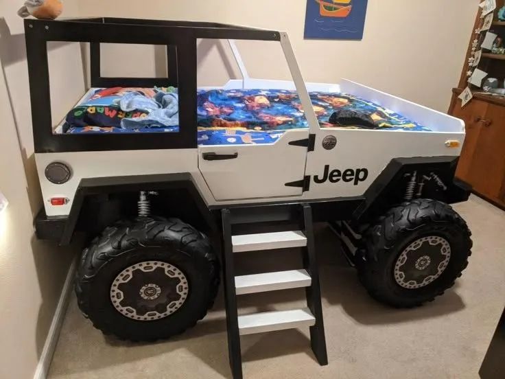 Cama infantil Jeep - Diversão e conforto para o seu filho!