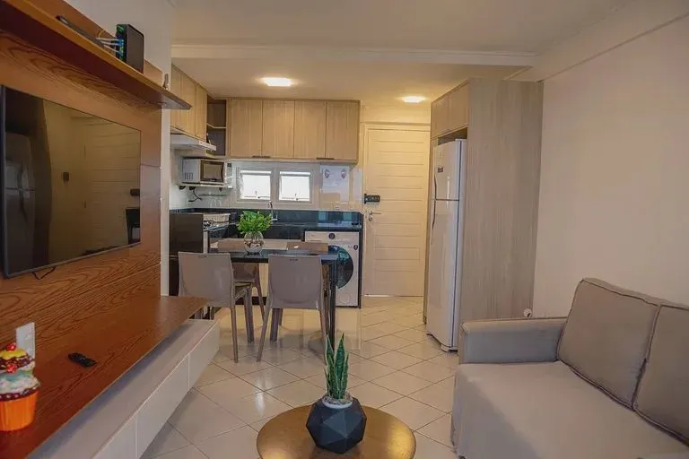 Apartamento mobiliado com vista-mar em Ponta Negra