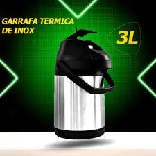 Garrafa Térmica de Inox 3L - Nova