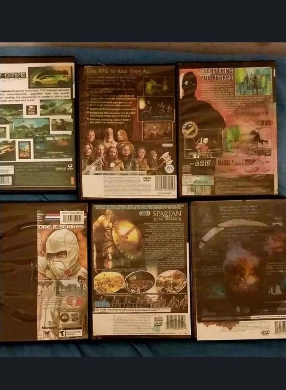 Lote de jogos PS2 em ótimo estado!