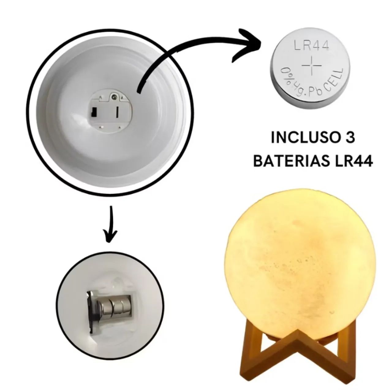 Luminária Lua Cheia - Iluminação Decorativa - Foto 2