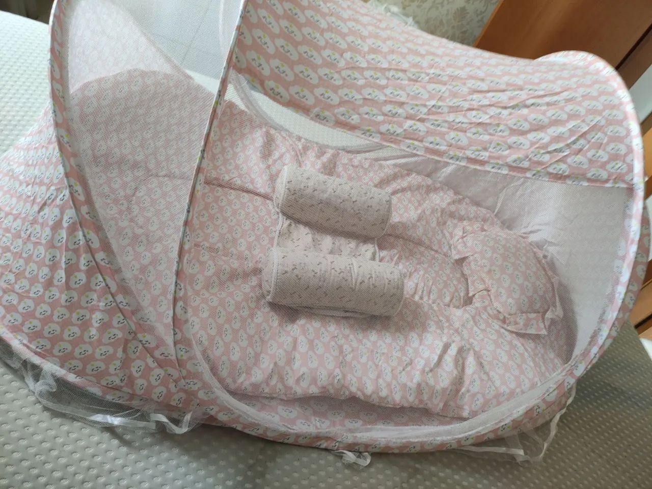 Berço portátil com mosqueteiro  - Foto 4