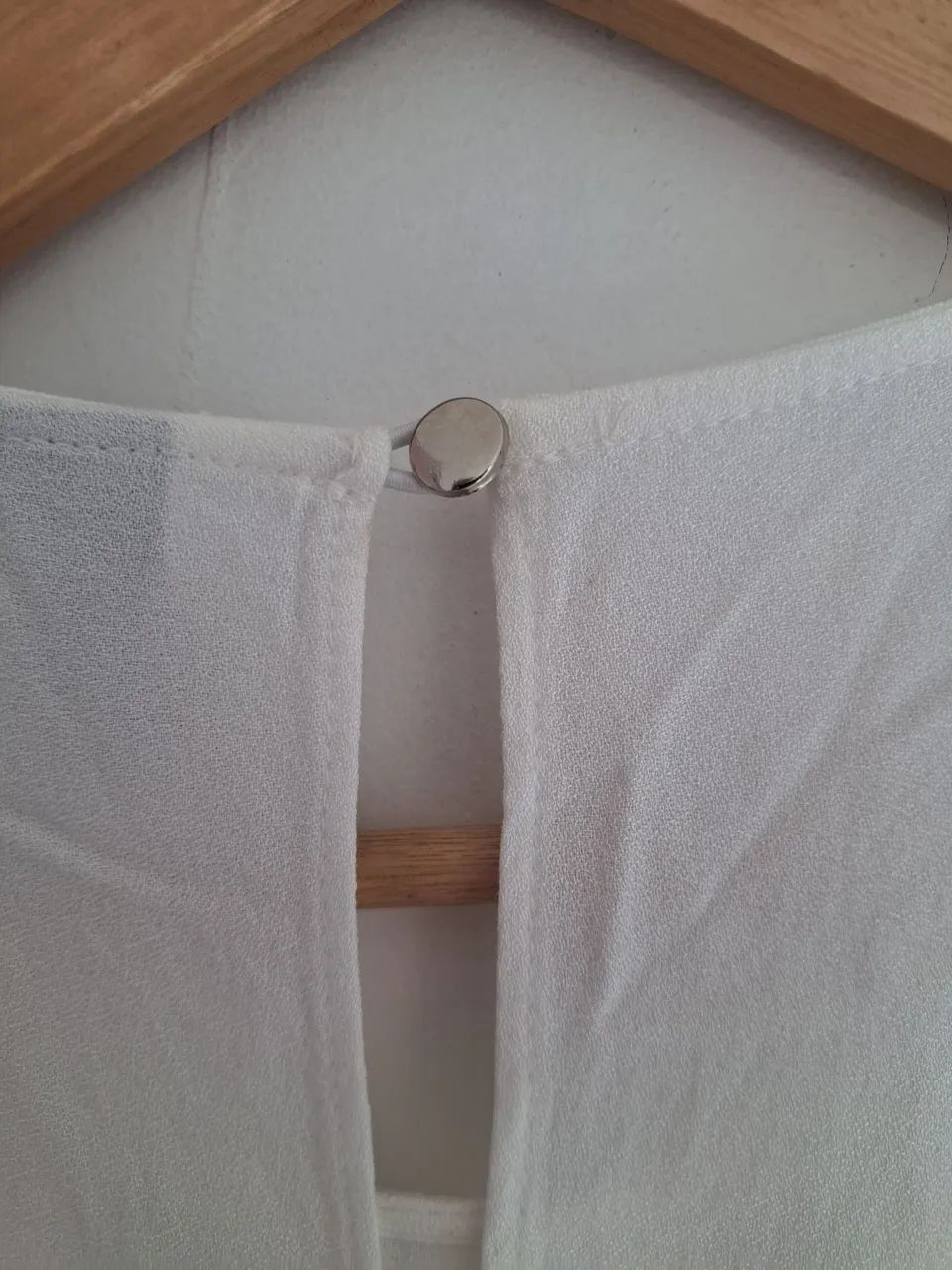 Vestido Hering Branco Midi Viscose - Foto 5