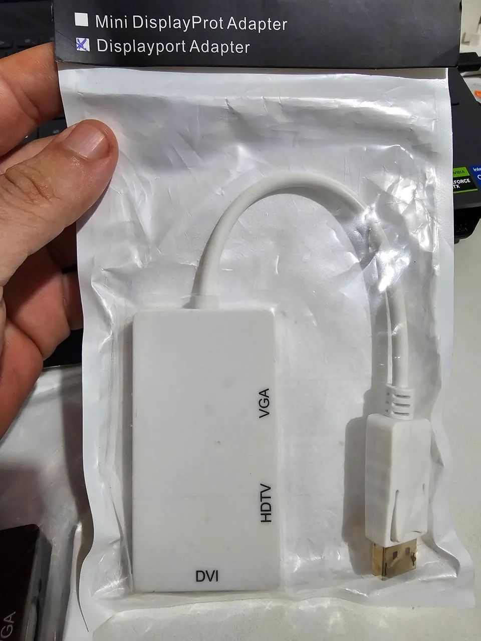 Adaptador Displayport para VGA, DVI e HDMI - Foto 2