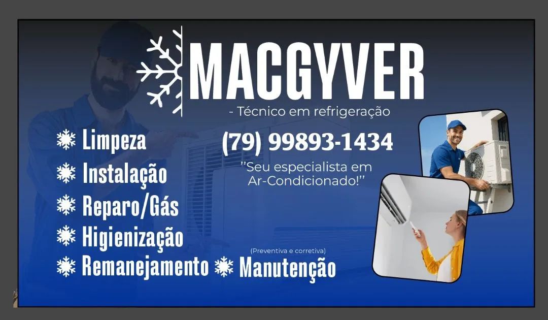 Instalação de ar condicionado Manutenção de ar condicionado