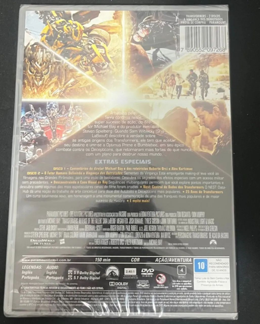 Dvd Duplo Do Filme Transformers - A Vingança Dos Derrotados