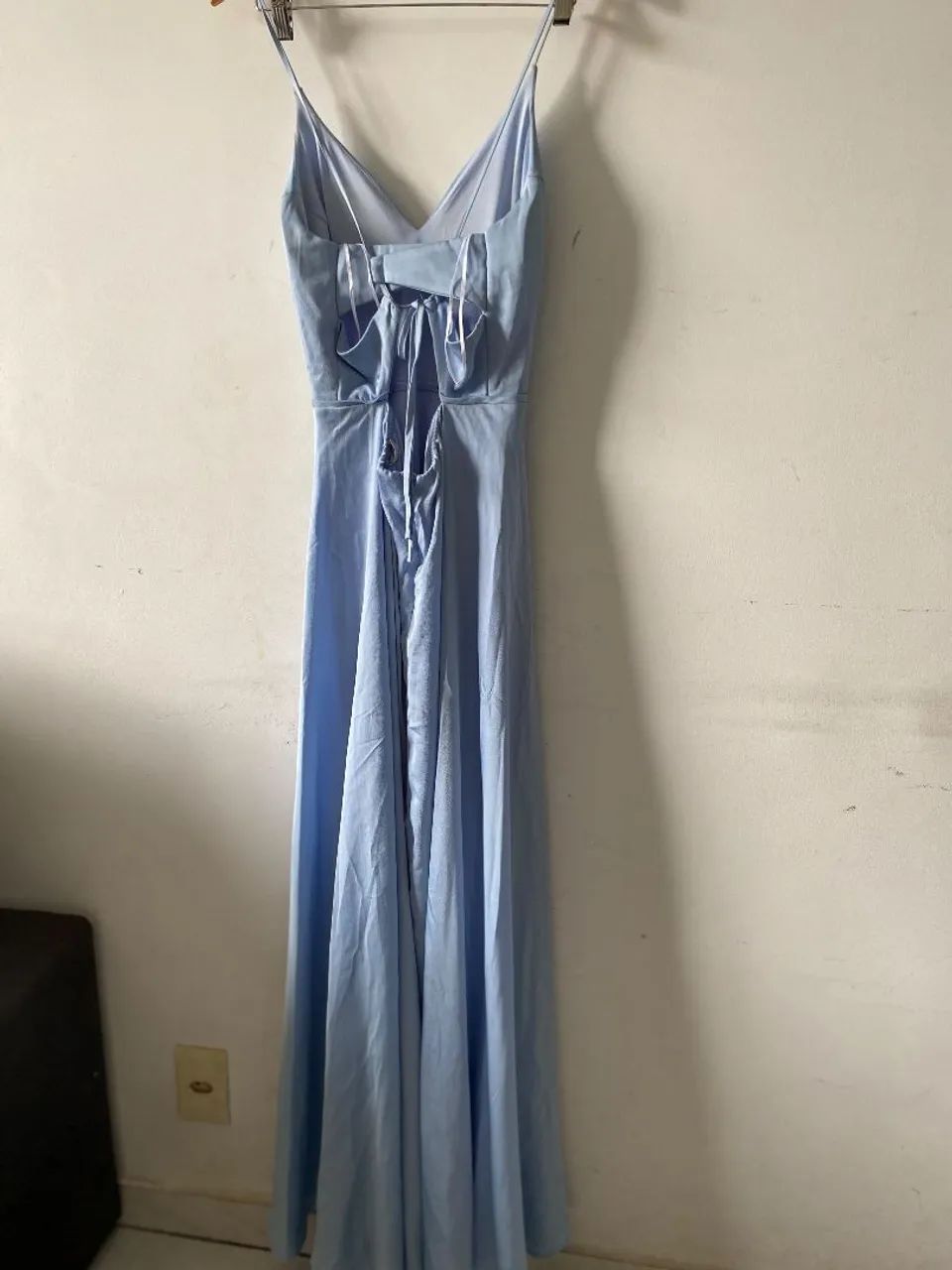 Vestido comprido  , azul claro. - Foto 4