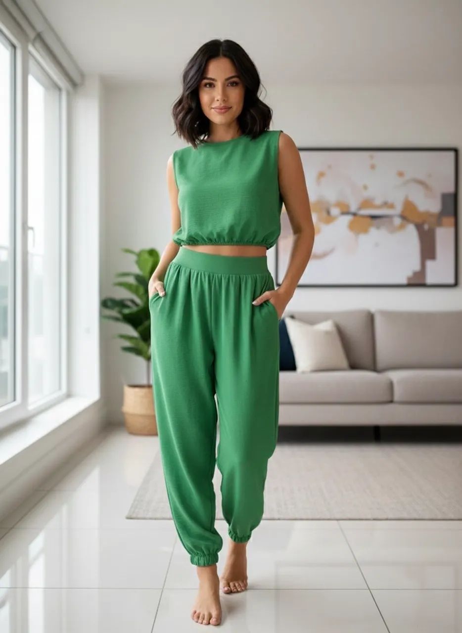 Conjunto verde- nunca usado - Foto 2