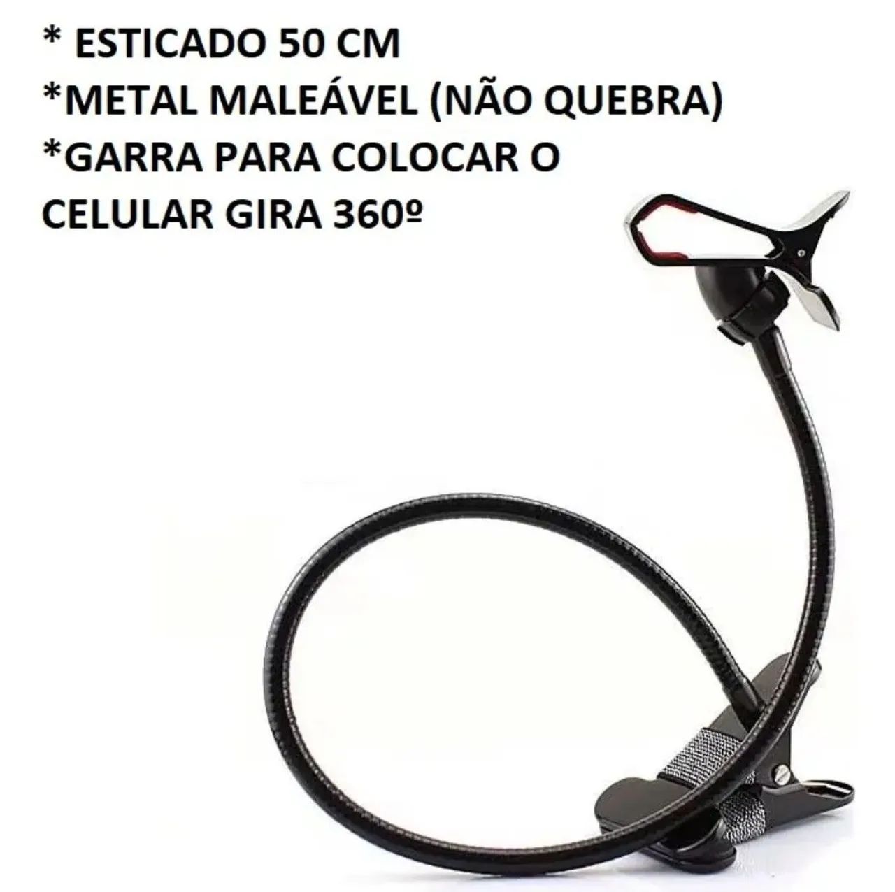 Suporte de celular  mesa articulável 50cm - Foto 3