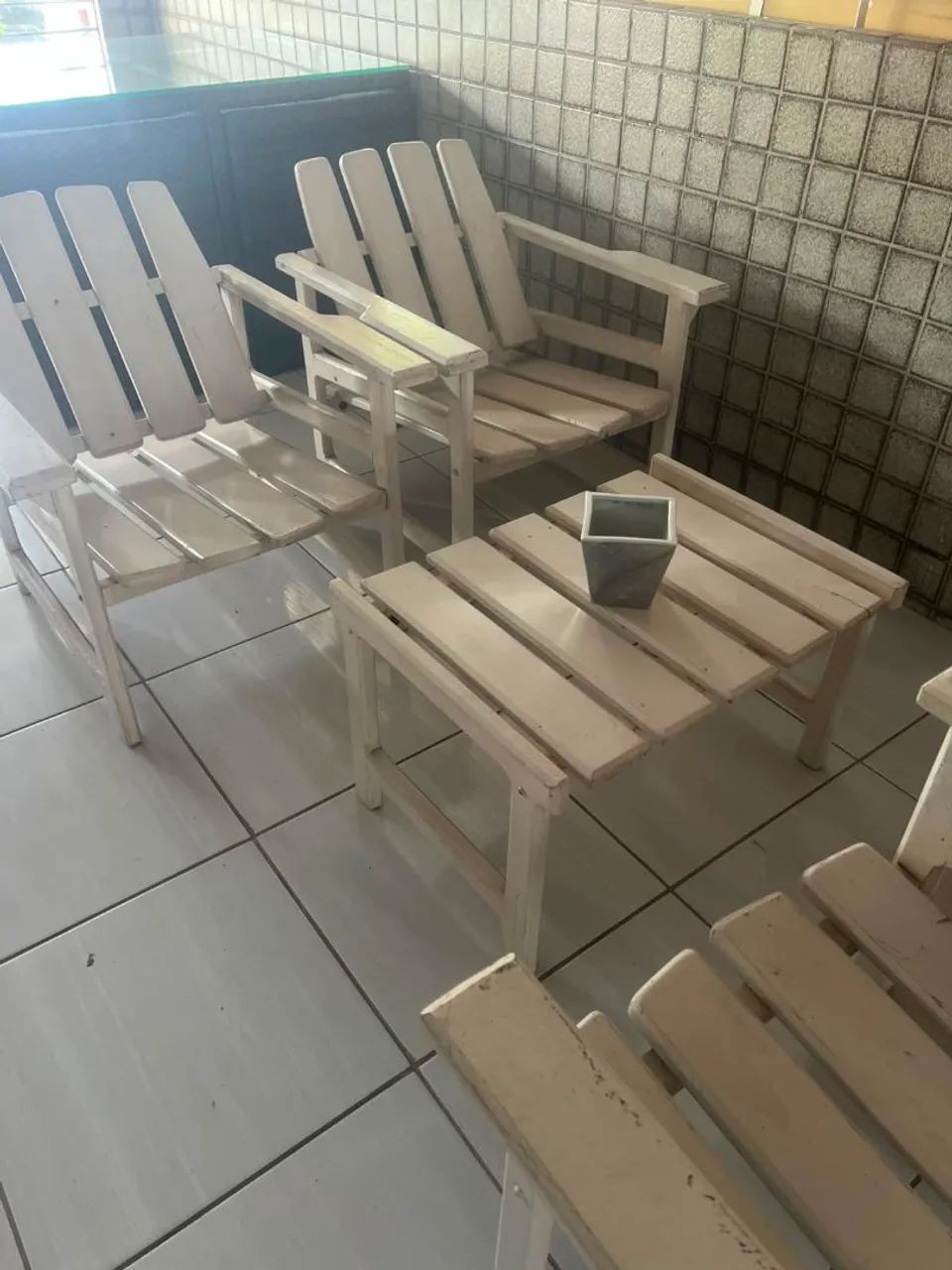 Conjunto de Varanda em Madeira de Lei
