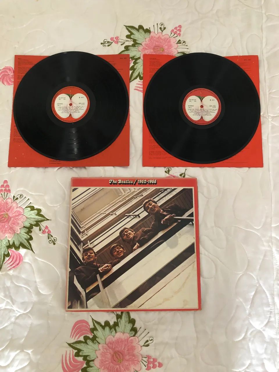 Discos de vinis de The Beatles. 